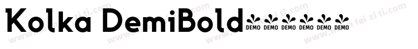 Kolka DemiBold字体转换
